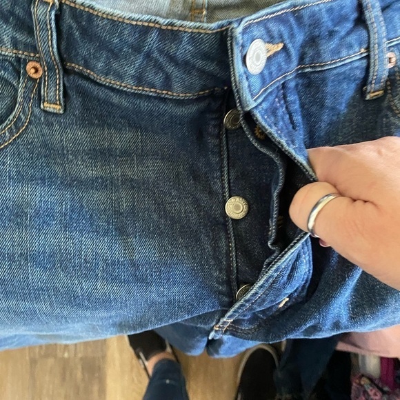 Only be 18 tall, high rise curvy OG straight button fly new with tags - Picture 5 of 8